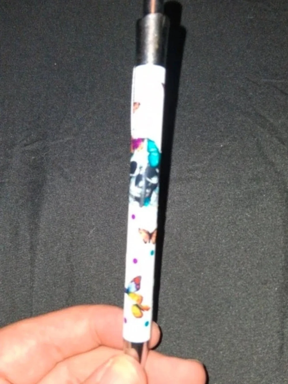 Butterfly & Skull Design Pen